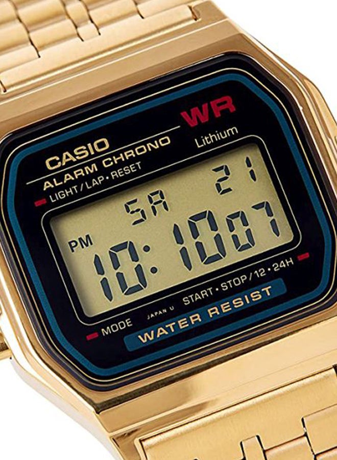 CASIO - Water Resistant Digital Watch A159WGEA-1DF - 33 mm - Gold - Image 1