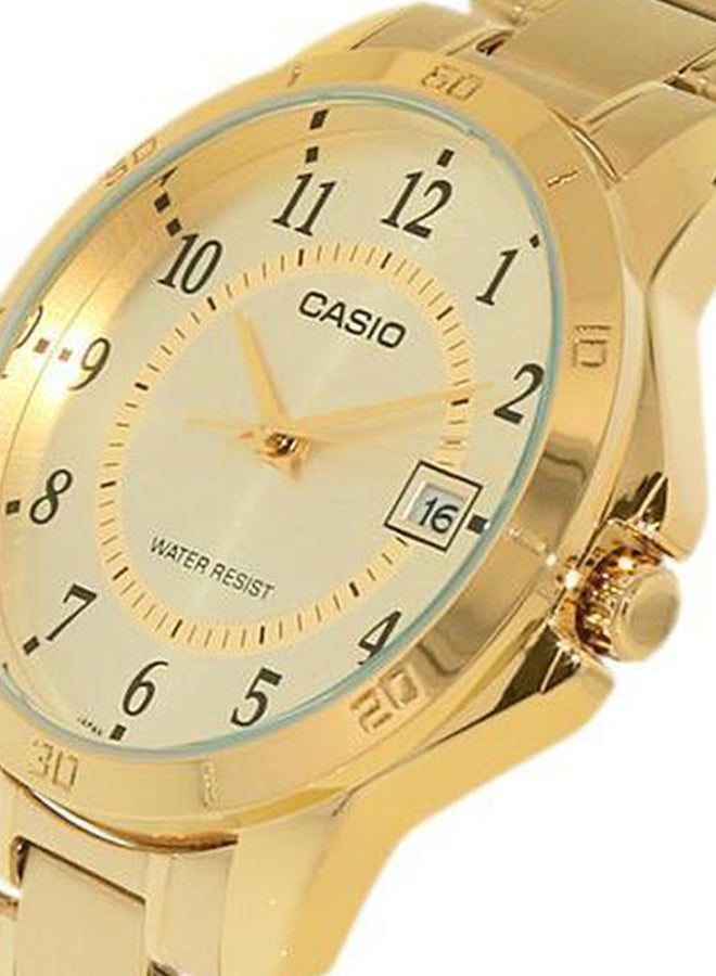 CASIO - Men's Water Resistant Analog Watch MTP-V004G-9BUDF - 47 mm - Gold - Image 1
