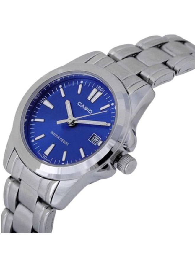 CASIO Men's Stainless Steel Analog Quartz Watch MTP-1215A-2A2 - 43 mm - Silver - Image 5