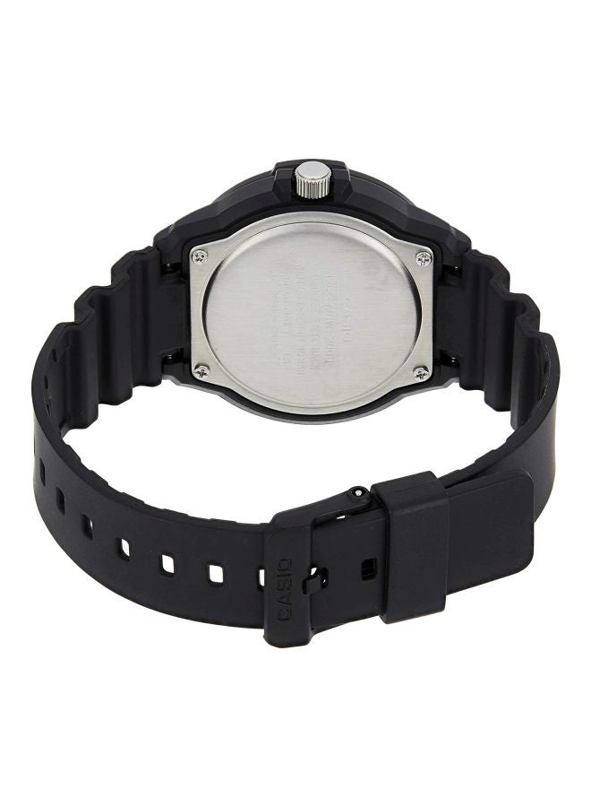 كاسيو ساعة يد إنتايسر كوارتز بعقارب طراز MRW-200H-4BVDF - قياس 42 مم - أسود للرجال - Image 2