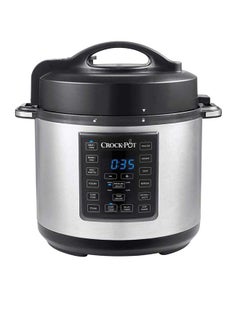 12-In-1 Stainless Steel Programmable Express Multi Pressure Cooker 5.6 L CSC051 Silver/Black
