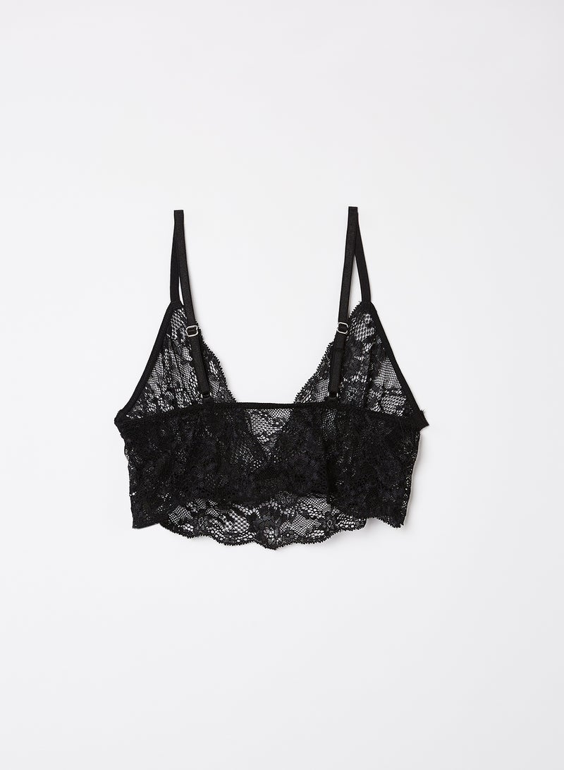 trendyol - Lace Bralette Black - Image 1