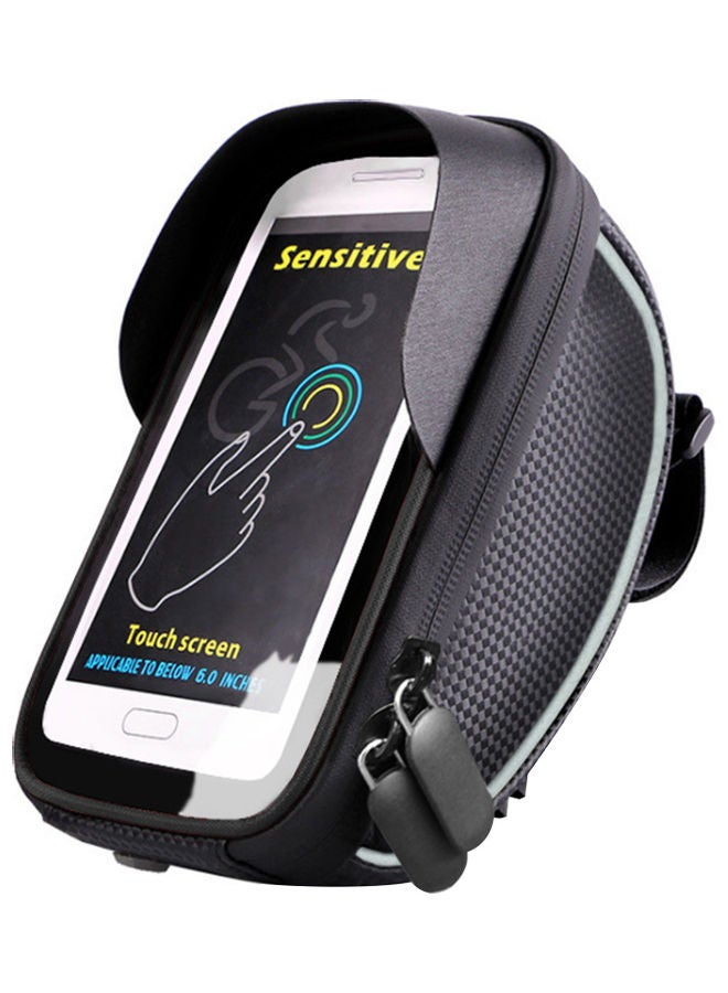 Generic Bicycle Touch Screen Waterproof Bag Mountain Bike Front Beam Pouch Riding Sack  - Image 1