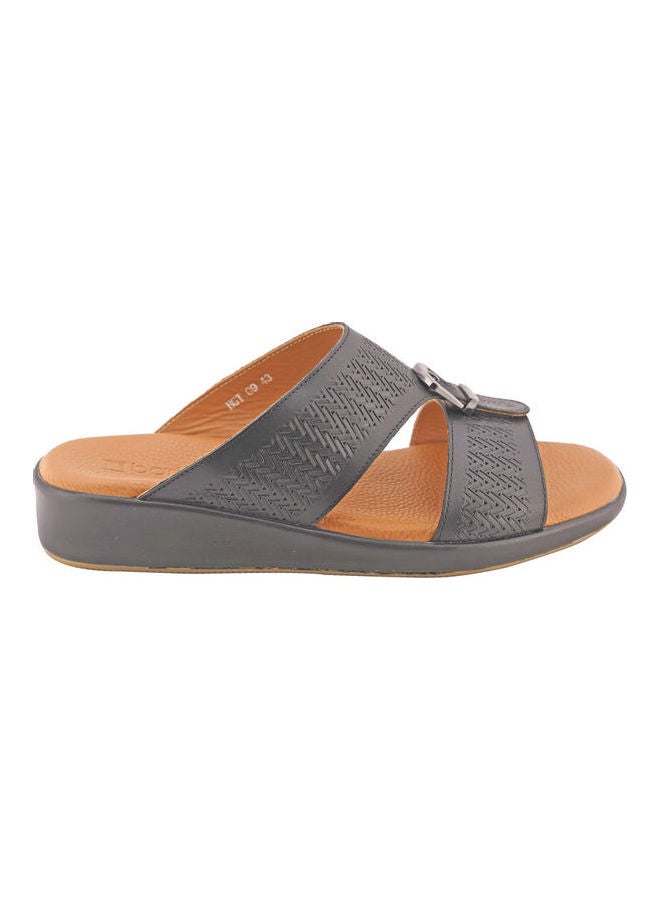 Comfortable Slip-On Arabic Sandals Black