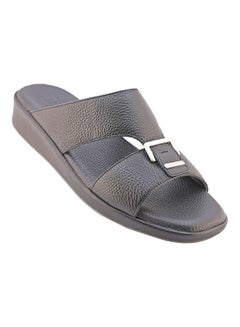 Comfortable Buckle Style Arabic Sandals Black