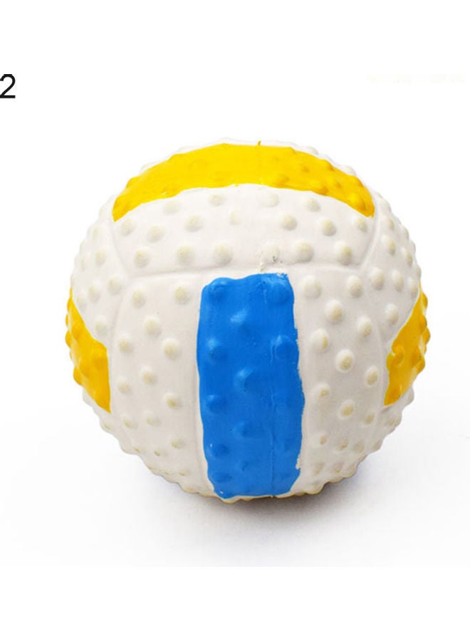 لعبة كرة عالية المرونة محشوة بالقطن من اللاتكس للهررة متعدد الألوان