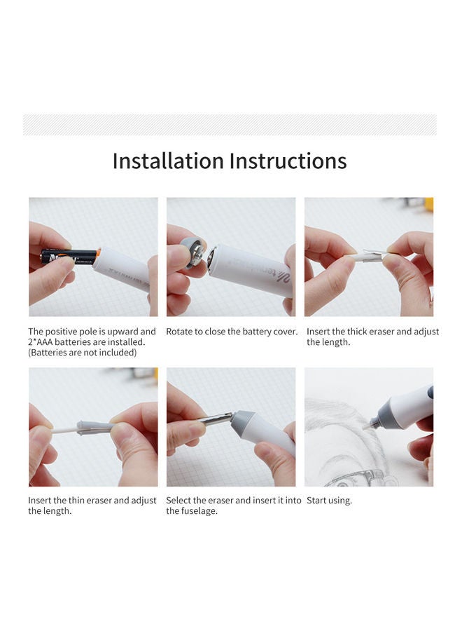 Generic Electric Eraser Kit Black/Grey  - Image 5