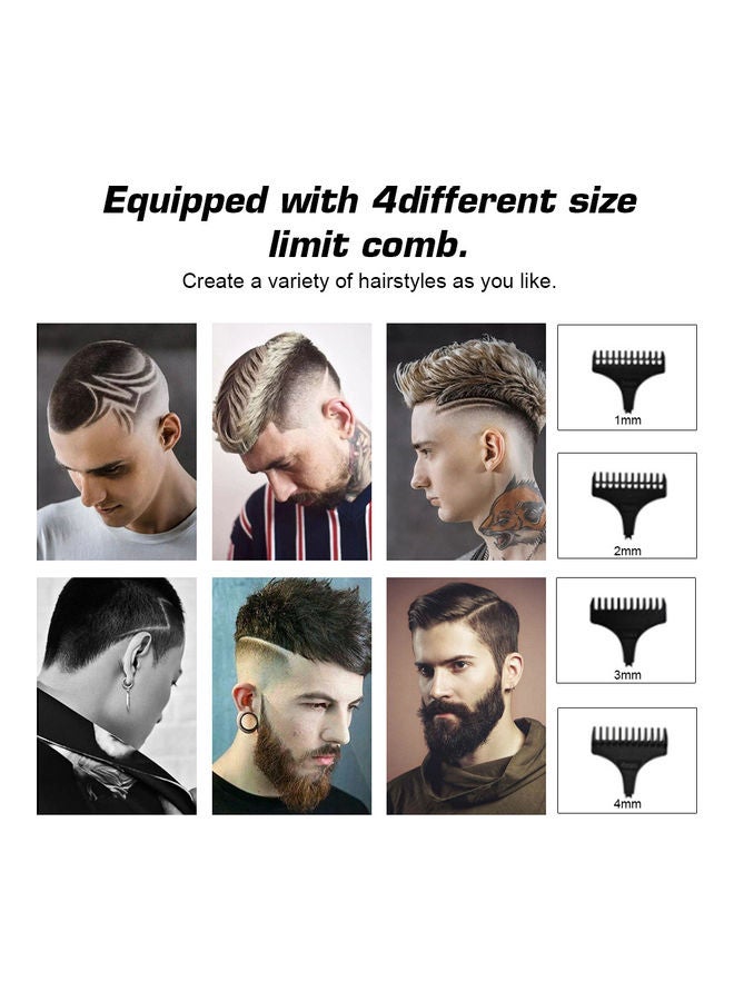 Generic - Electric Multifunctional Hair Trimmer Set Tan/Black - Image 1