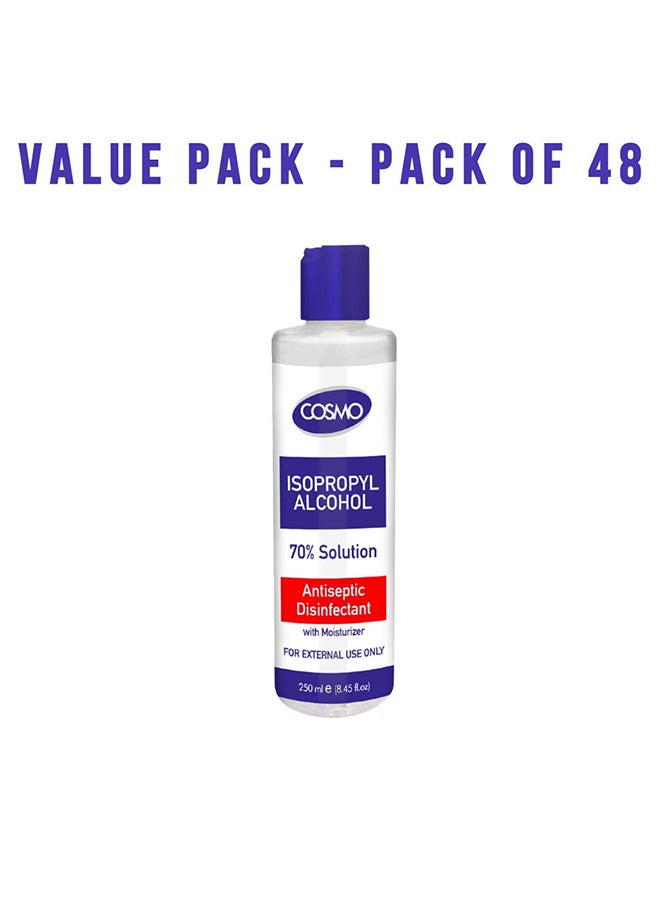 COSMO Antiseptic Solution Liquid Pack Of 48 Multicolour 250ml  - Image 2