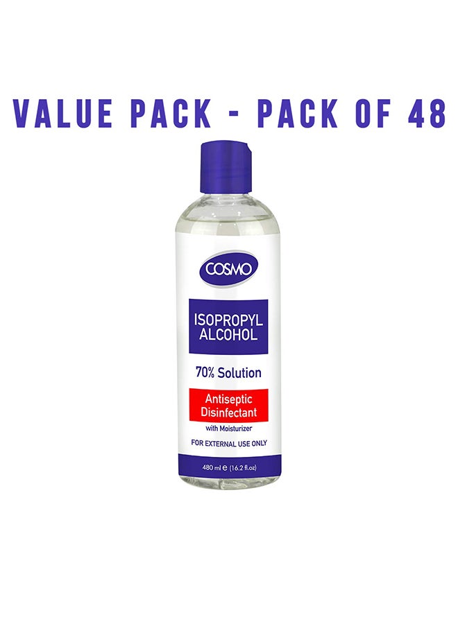 COSMO Antiseptic Solution Liquid Pack Of 48 Multicolour 480ml  - Image 2