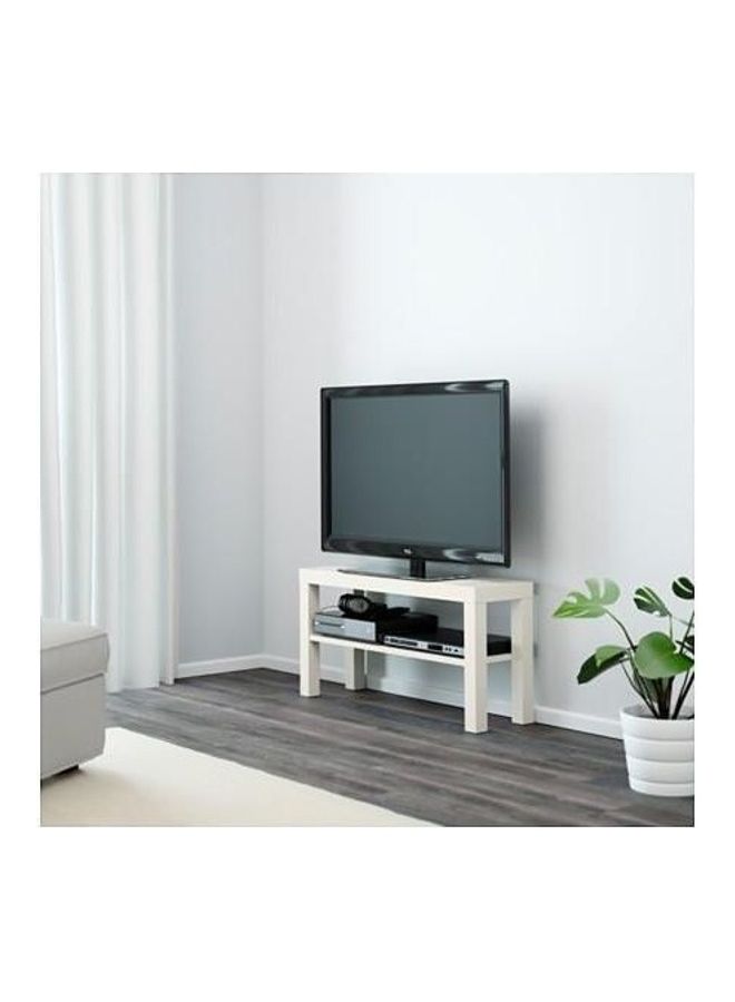 Generic TV Table, With Shelf, Acrylic Paint White 90X45X26cmcm  - Image 2