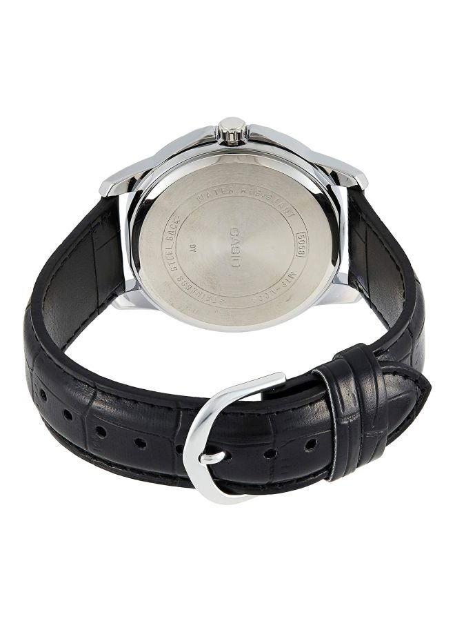 CASIO Men's Water Resistant Analog Watch MTP-V004L-7AUDF - 42 mm - Black - Image 2