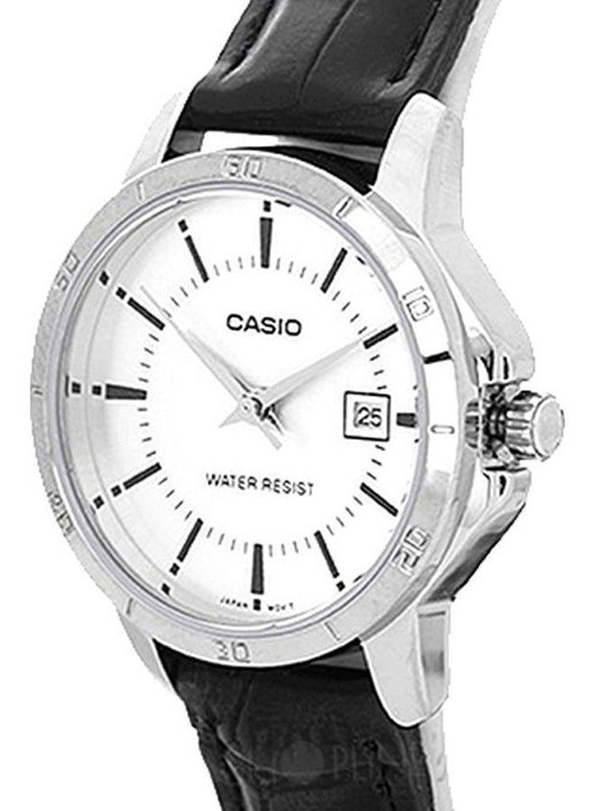 CASIO Men's Water Resistant Analog Watch MTP-V004L-7AUDF - 42 mm - Black - Image 5