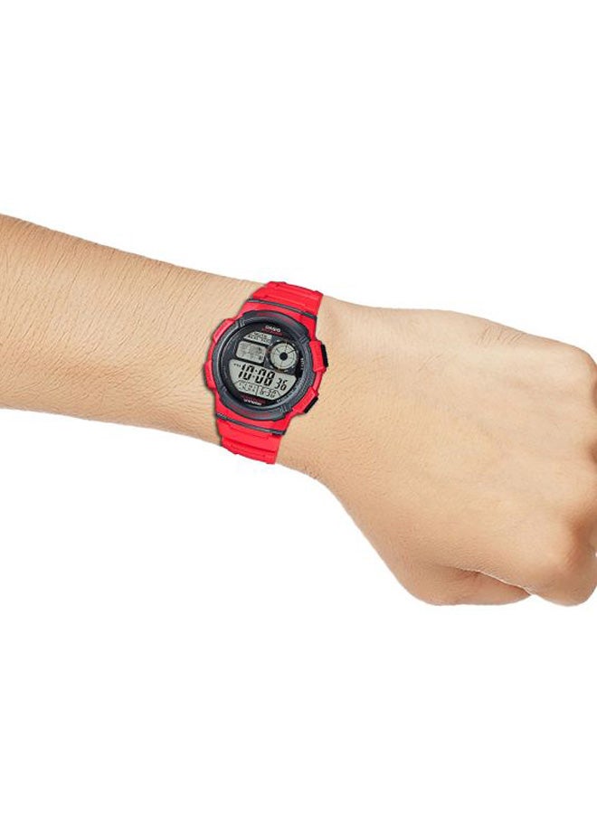 CASIO - Boys' Resin Digital Quartz Watch AE-1000W-4AVDF - 48 mm - Red - Image 1