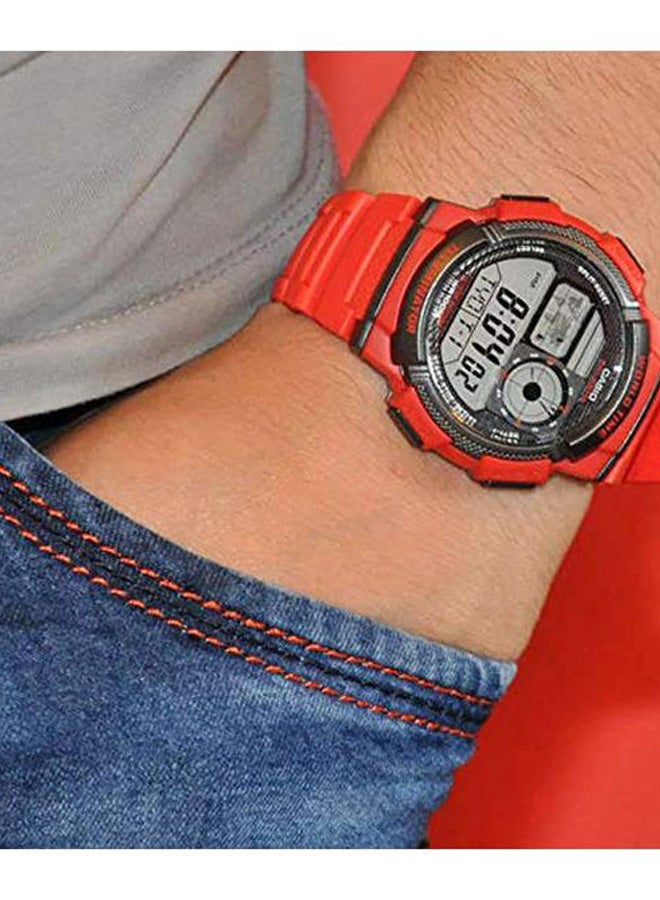 CASIO - Boys' Resin Digital Quartz Watch AE-1000W-4AVDF - 48 mm - Red - Image 1