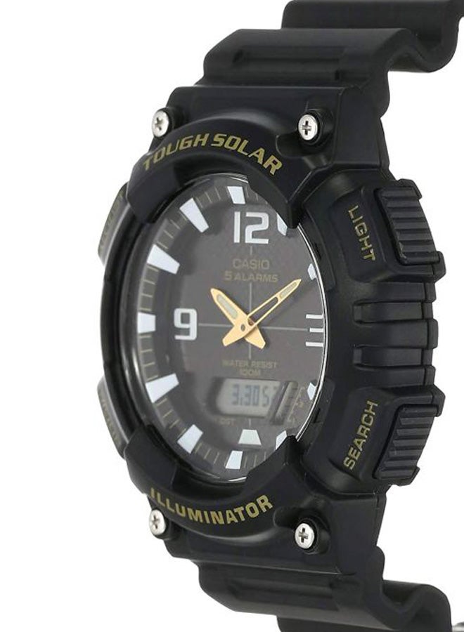 كاسيو ساعة يد رقمية كوارتز بسوار من الستانلس ستيل طراز AQ-S810W-1BVDF - قياس 47 مم - لون أسود للرجال - Image 3