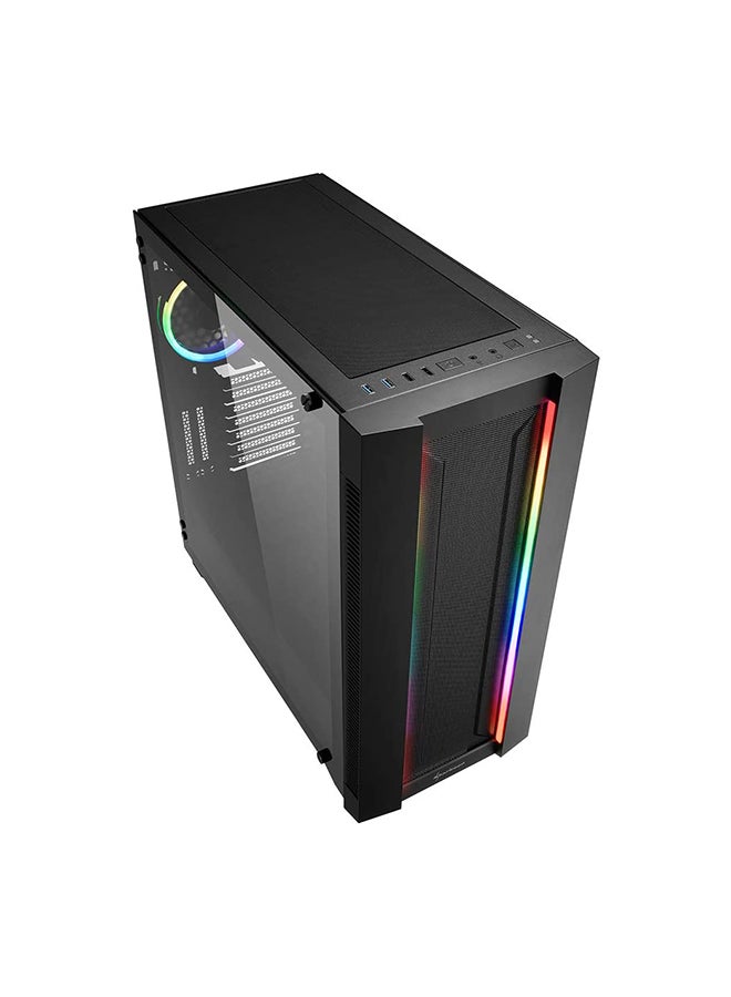 Sharkoon - Elite Shark CA200M Tower PC/Computer Case With LED Lights - Black - Image 1