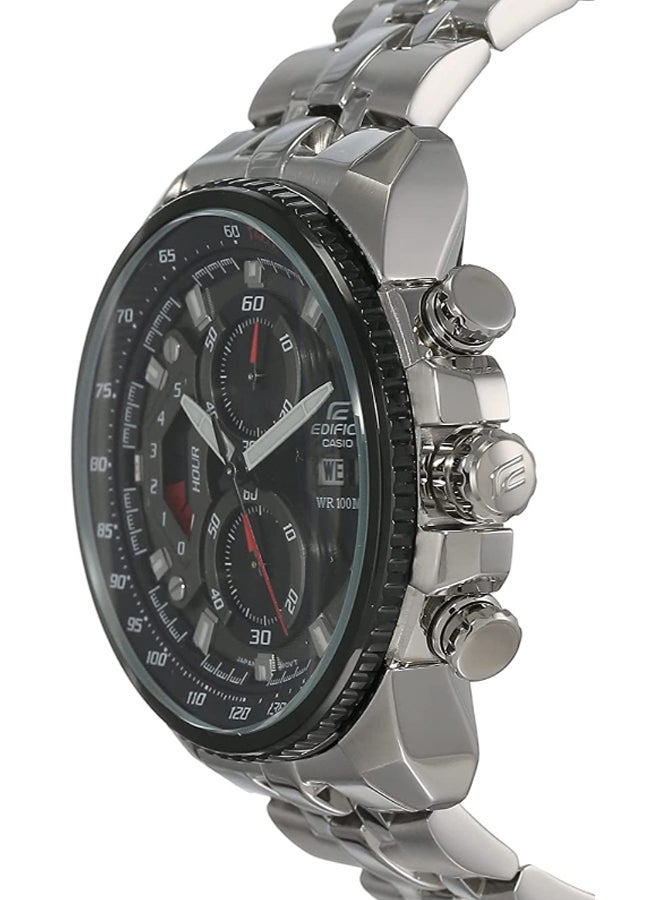CASIO Men's Edifice Tachymeter Chronograph Watch EF558D-1A - 49 mm - Silver  - Image 4