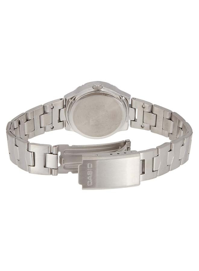كاسيو ساعة يد بعقارب إنتيسر كوارتز طراز LTP-1241D-2ADF - 25 مم - فضي للنساء - Image 2