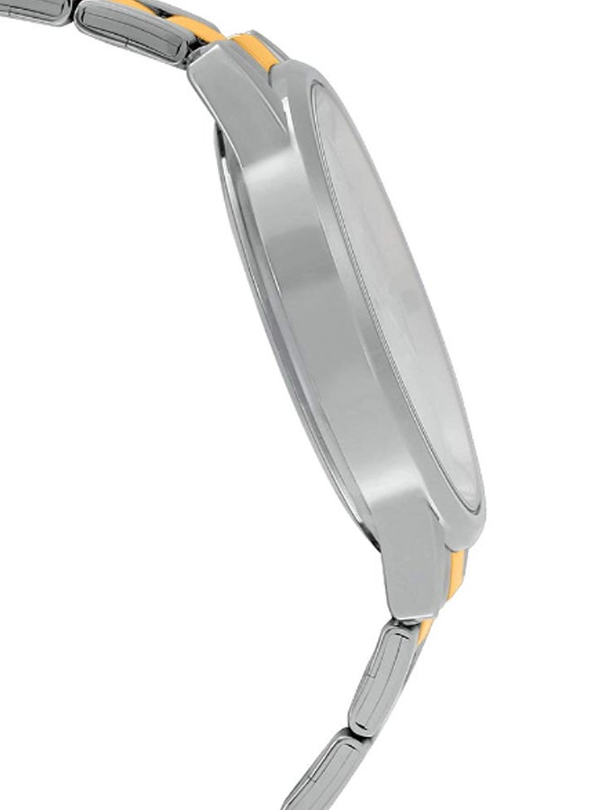 CASIO Women's Fabric Analog Quartz Watch MTP-1303SG-7AVDF - 40 mm - Silver/Gold - Image 5