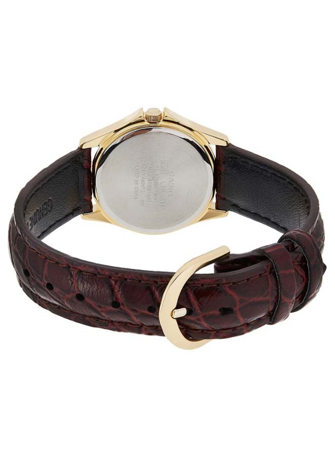 كاسيو ساعة يد كوارتز بعقارب طراز LTP1183Q-9A - مقاس 29 مم - لون بني للنساء - Image 2