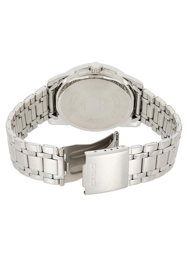 كاسيو ساعة يد رسمية بعقارب طراز MTP1314D-1A - قياس 45 مم - لون فضي للرجال - Image 2