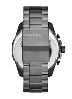 DIESEL Men's Mega Chief Round Shape Stainless Steel Chronograph Wrist Watch 51 mm - Grey - DZ4329  - Image 2