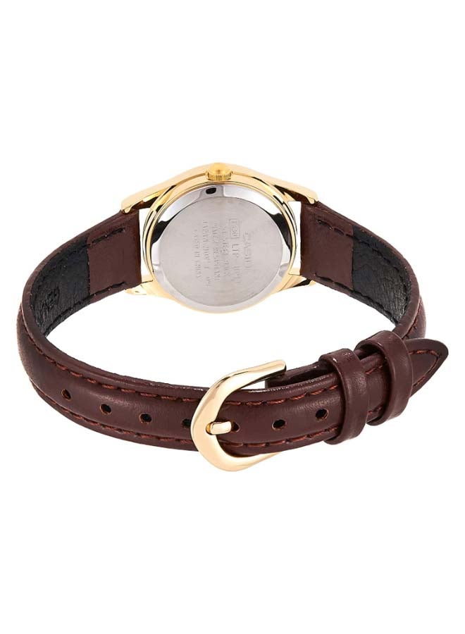 CASIO Women's Leather Analog Watch LTP-1094Q-7B6RDF - 22 mm - Brown - Image 2