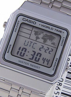 CASIO Men's Stainless Steel Digital Watch A-500WA-7DF - 35 mm - Silver  - Image 4