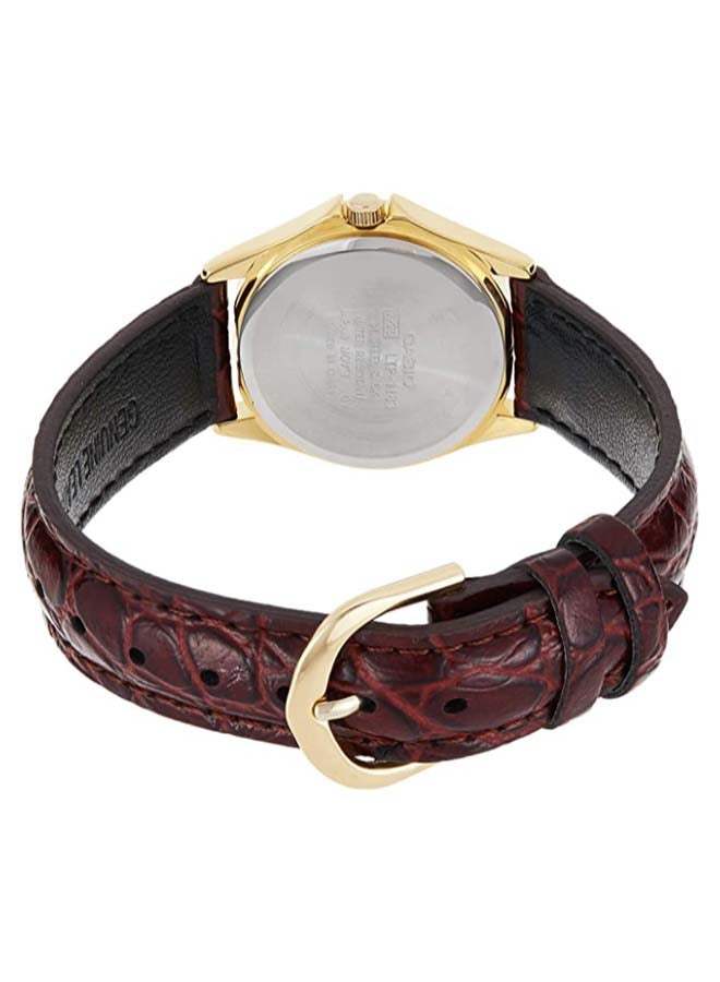 CASIO Women's Leather Analog Wrist Watch LTP1183Q-7ADF - 32 mm - Brown - Image 3