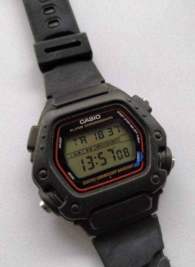 CASIO - Men's Sport Digital Watch DW-290-1 - 47 mm - Black - Image 1
