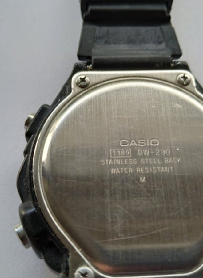 CASIO - Men's Sport Digital Watch DW-290-1 - 47 mm - Black - Image 1