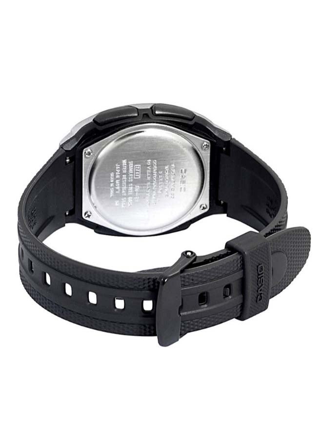 CASIO Men's Dual Time Analog & Digital Watch AW-81-1A1 - 39 mm - Black - Image 2