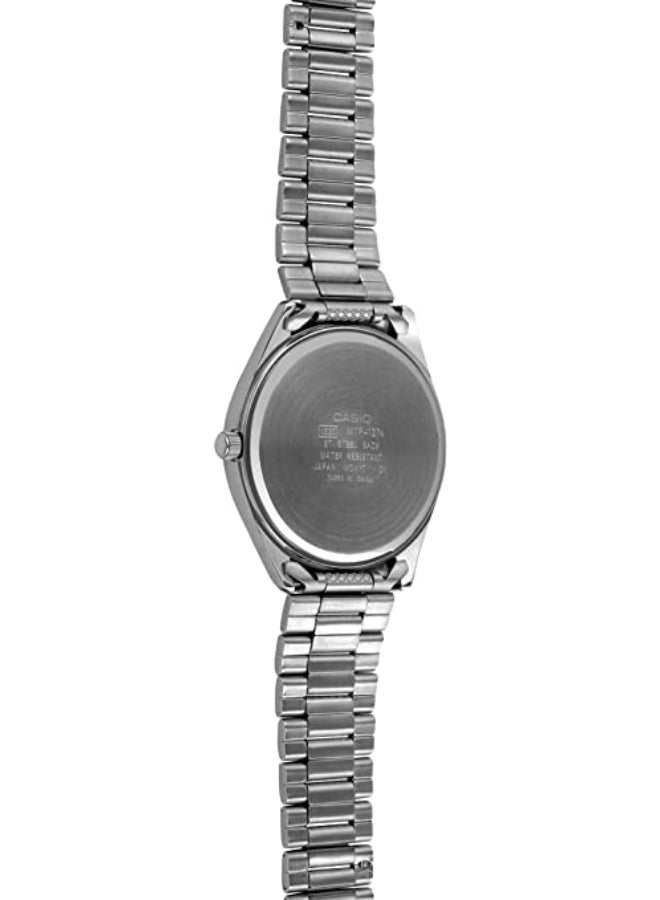 CASIO Men's Stainless Steel Analog Wrist Watch MTP-1274D-7B - 35 mm - Silver - Image 4