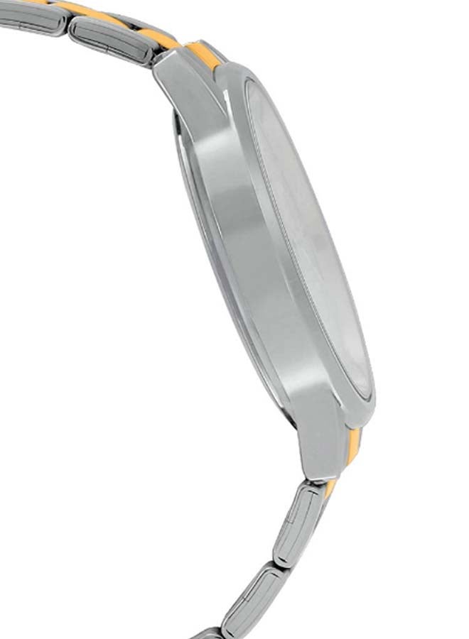 كاسيو ساعة يد بعقارب وسوار من الإستانلس ستيل طراز MTP-1303SG-7AVD - قياس 40 مم - فضي/ذهبي للرجال - Image 4