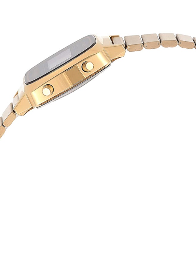 كاسيو ساعة يد رقمية بسوار من الإستانلس ستيل طراز LA-670WGA-1DF مقاس 25 مم - لون رمادي للنساء - Image 5