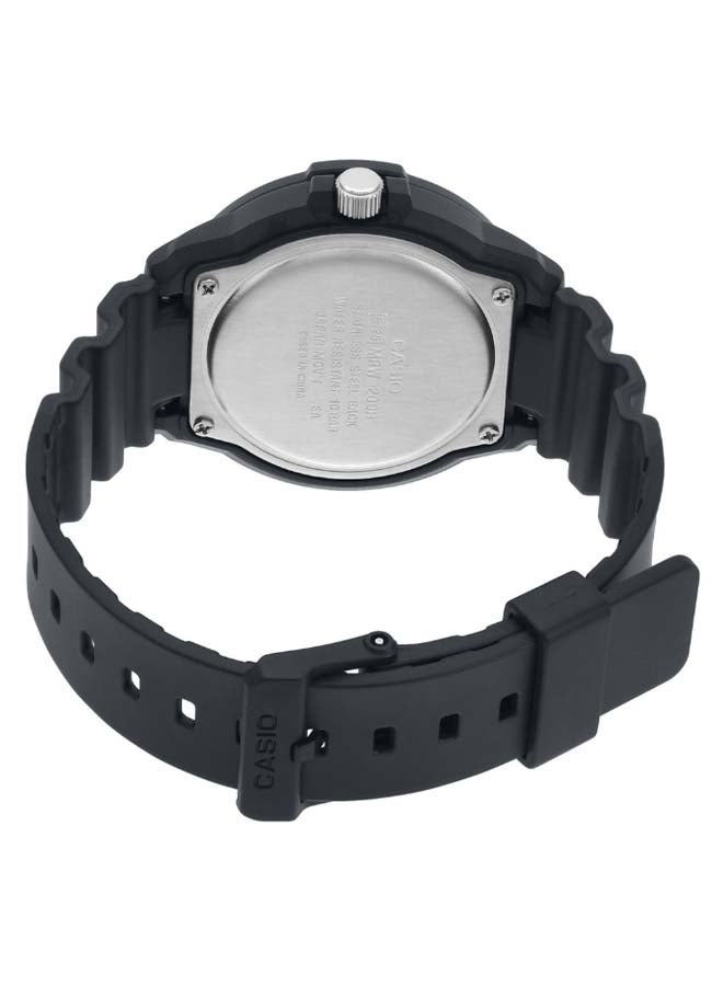 كاسيو ساعة يد إنتايسر بعقارب طراز MRW-200H-3BVDF - 45 مم - أسود للرجال - Image 2