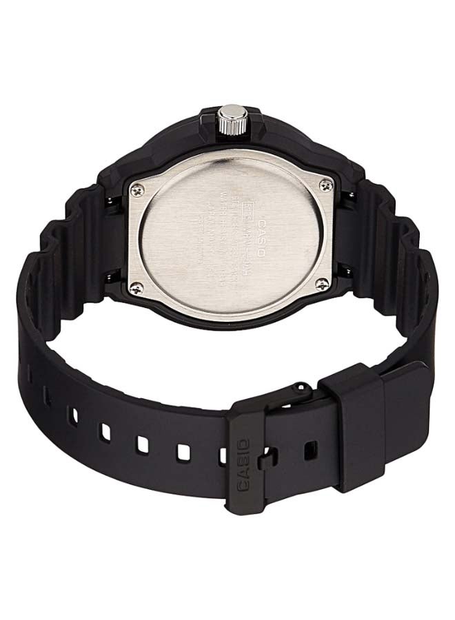 كاسيو ساعة يد بعقارب وبسوار من السيليكون طراز MRW-200H-7BVDF - مقاس 45 مم - لون أسود للرجال - Image 2