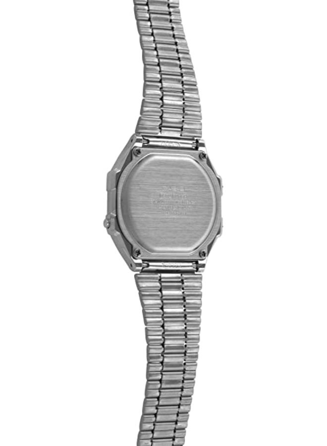 كاسيو ساعة يد رقمية بسوار من الإستانلس ستيل طراز A168WA-1WYEF - 36 مم - فضي للرجال - Image 3