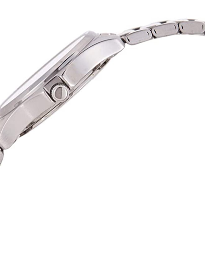 كاسيو ساعة يد بعقارب وسوار من الإستانلس ستيل طراز LTP-1183A-2A - قياس 37 مم - لون فضي للنساء - Image 2