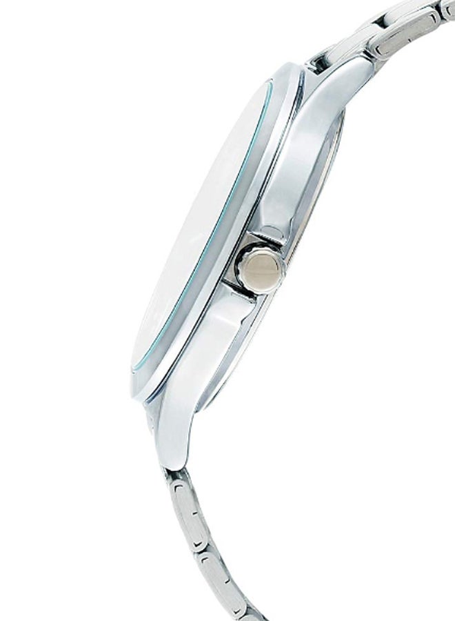 CASIO Men's Stainless Steel Chronograph Watch MTP-V300D-1AUDF - 40 mm - Silver - Image 3