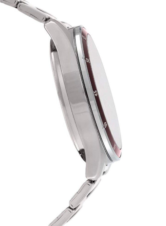 CASIO Men's Stainless Steel Chronograph Wrist Watch MTP-1374D-5AVDF - 44 mm - Silver - Image 5