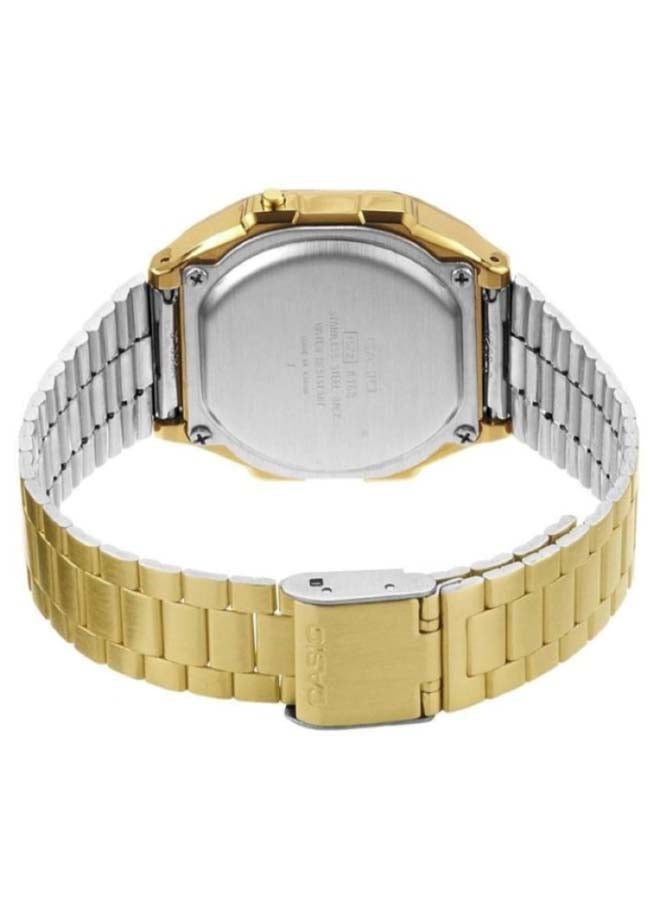 كاسيو ساعة يد رقمية بسوار من الإستانلس ستيل طراز A168WG-9WDF - مقاس 36 مم - لون ذهبي للرجال - Image 3