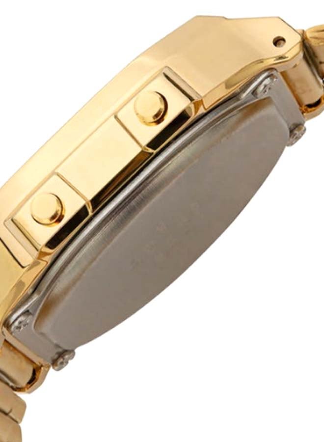 كاسيو ساعة يد رقمية بسوار من الإستانلس ستيل طراز A168WG-9WDF - مقاس 36 مم - لون ذهبي للرجال - Image 4