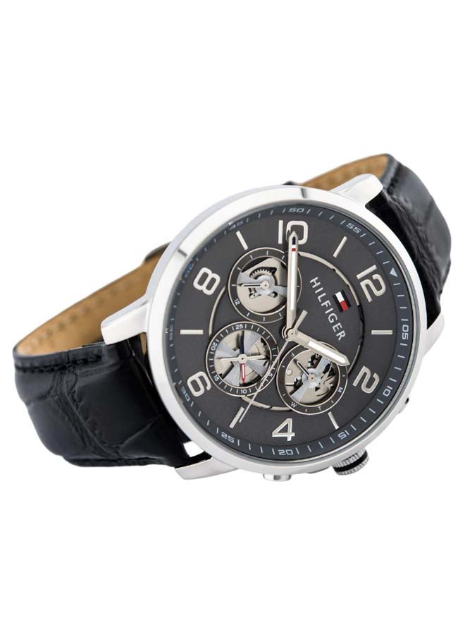 تومي هيلفيغر ساعة بعقارب مقاومة للماء بسوار جلدي طراز 1791289 للرجال - Image 2