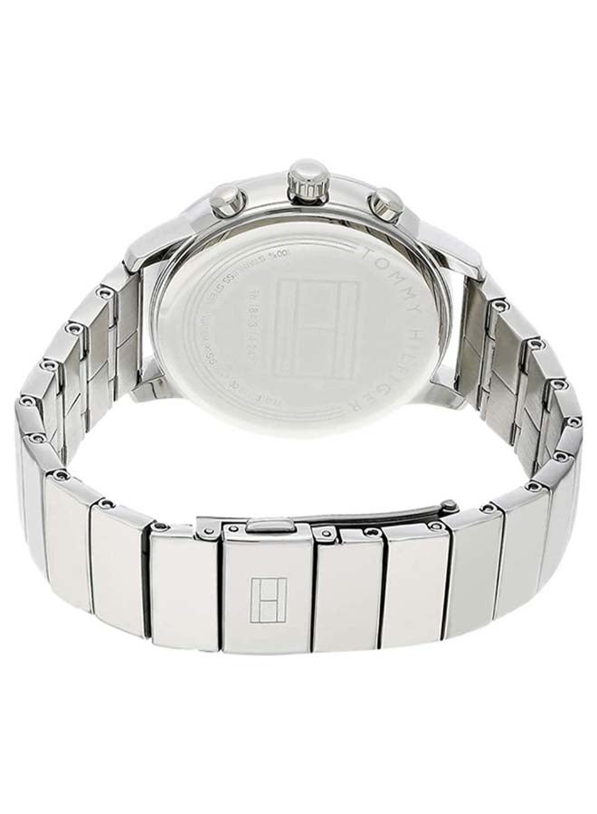 TOMMY HILFIGER - Women's Blake Round Shape Stainless Steel Chronograph Wrist Watch 40 mm - Silver - 1781904 - Image 1