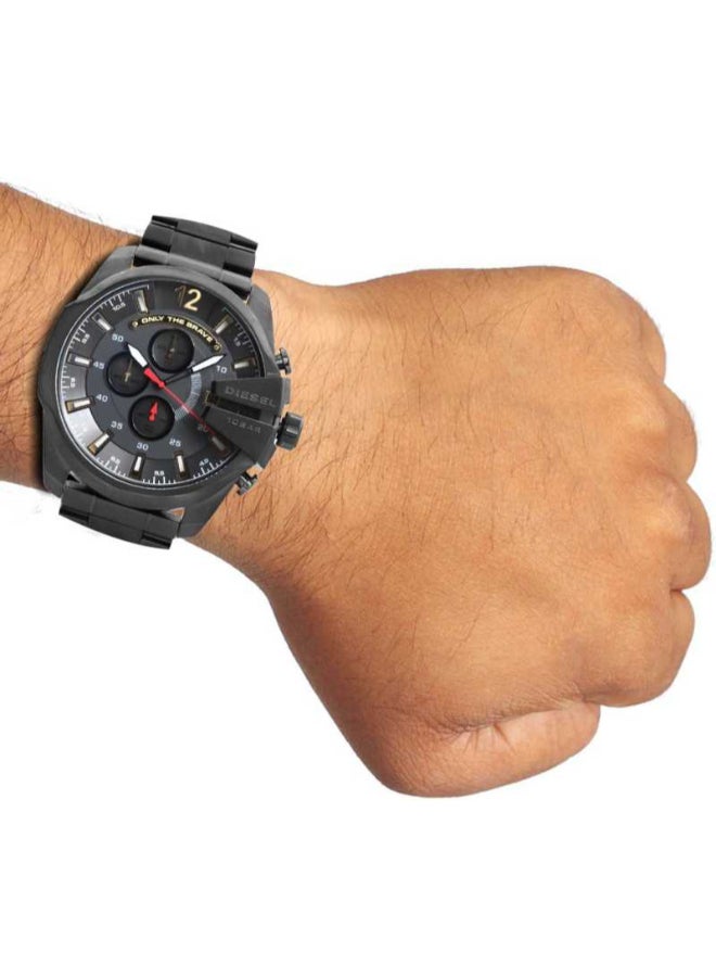 DIESEL Men's Round Shape Metal Chronograph Wrist Watch 51 mm - Black - DZ4421  - Image 5