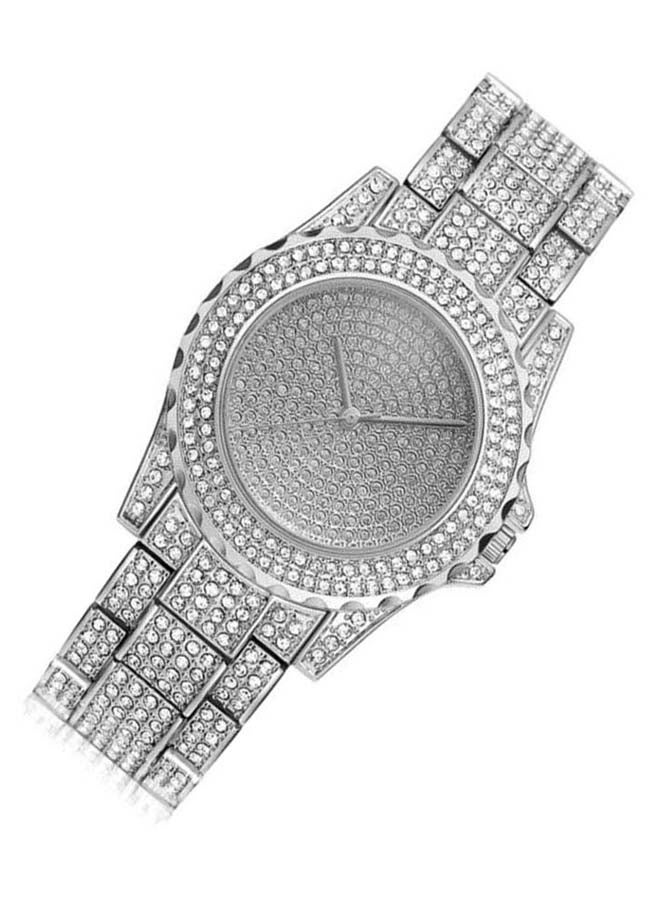 Sharpdo - Women's Diamond Studded Analog Watch LS849-S - Image 1