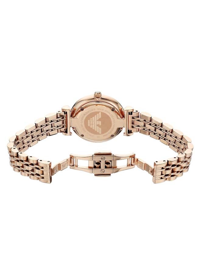 EMPORIO ARMANI Women's Stone Studded Analog Watch AR1909  - Image 3
