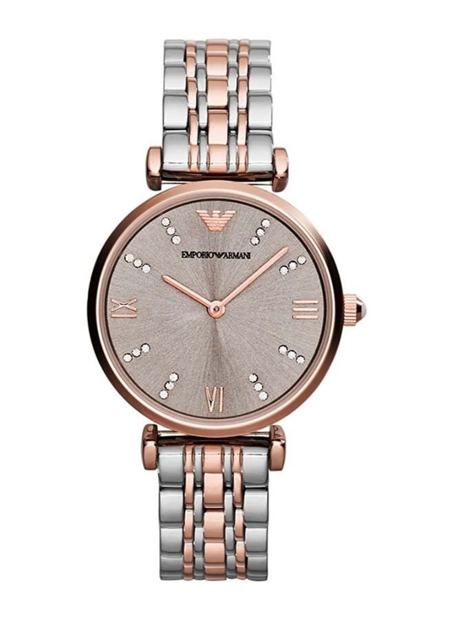 EMPORIO ARMANI Women's Stone Studded Analog Watch AR1840  - Image 1